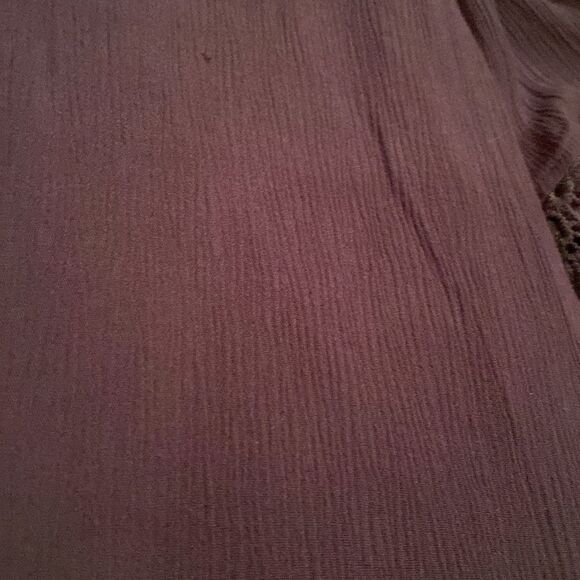 Altar’d State Navy MIDI Dress Crocheted Sleeves Size Large Bell Sleeves - Picture 8 of 13